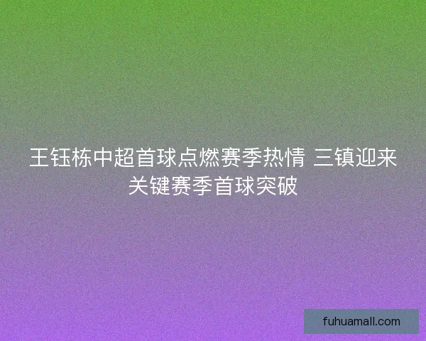 王钰栋中超首球点燃赛季热情 三镇迎来关键赛季首球突破